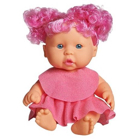 Кукла Lovely baby в малиновом платье с розовыми локонами, 18.5 см, XM632/7