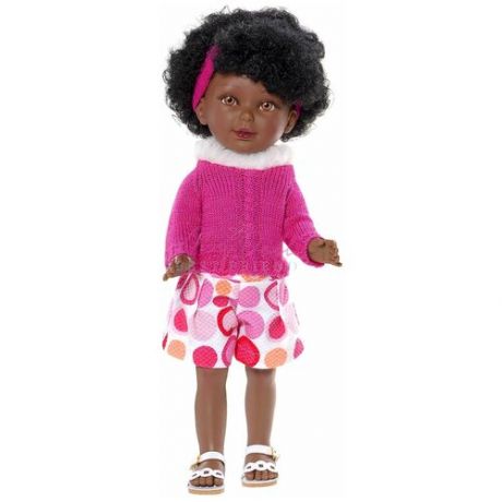 Кукла Vestida de Azul Paulina Паулина в розовом свитере, 33 см, PAU-831