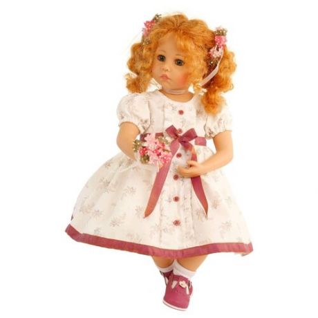 Кукла Schildkrot Elena von Sybille Sauer (Шильдкрет Елена с цветами от Сибил Зауэр)