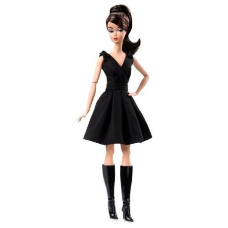 Кукла Barbie Классическое черное платье Брюнетка, 29 см, DWF53