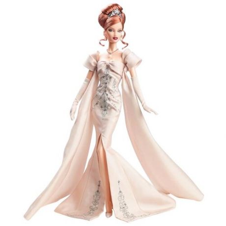 Кукла Barbie Праздничная к выставке 2014 Рыжая, 29 см, BDH43