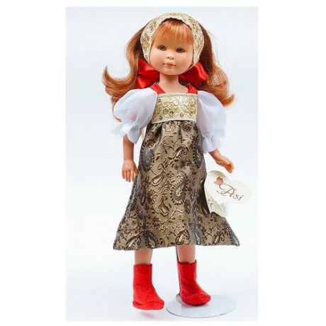 Кукла Asi Селия - 30 см (русская красавица в золотистом сарафане)