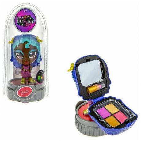 Джада, Lukky (игровой набор с куклой, неон, 12 см, с 2 аппликаторами и косметикой внутр, Т21424, серия Instaglam Doll)