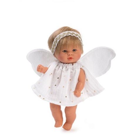Кукла-пупс Asi 119955 - 20 см (в белом платье с золотыми каплями и крылышками)