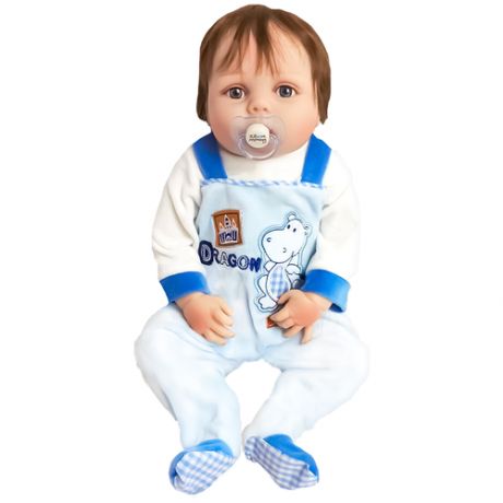 Силиконовая кукла Реборн мальчик Павлик, 55 см
