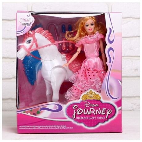 Лошадь для кукол, с куклой, ходит 5078253 .