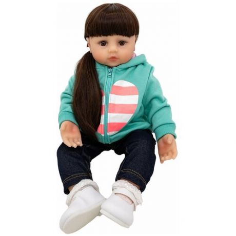 Мягконабивная кукла Реборн девочка Лина, 60 см