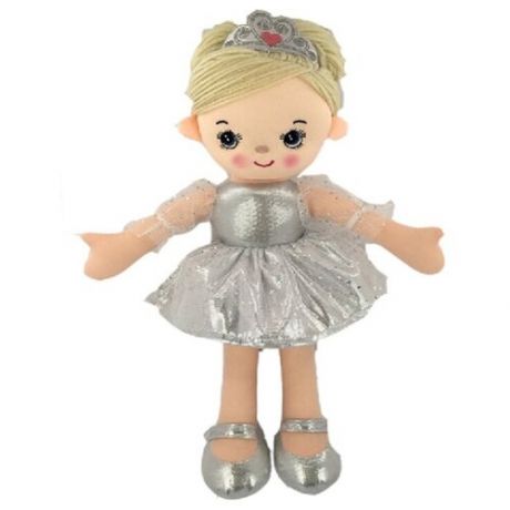 Кукла мягконабивная, балерина, 30 см, цвет серебристый Sandeer Toys Corp M6002