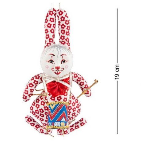 Кукла подвесная Кролик с барабаном RK-467 113-703260