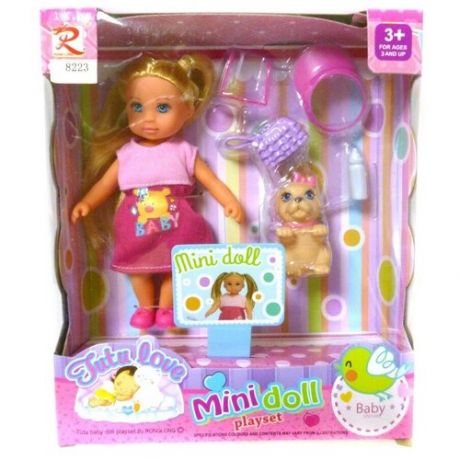 Игровой набор Tutu Love Mini "Кукла с собачкой и аксессуарами" 8223