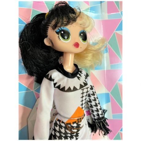 Игрушка для девочек Кукла Модель (с черно-белыми волосами)