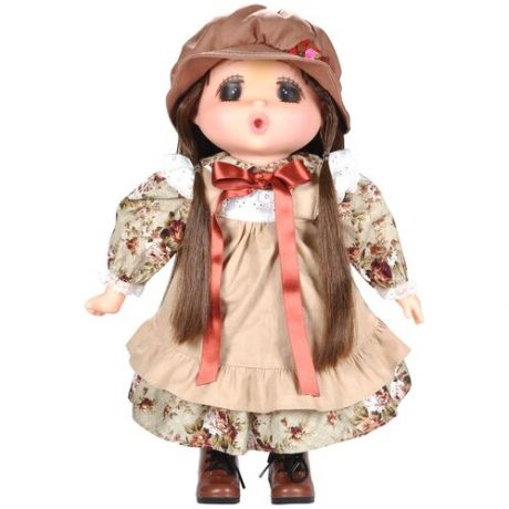 Кукла Akiba girl мягконабивная кукла 38 см в бежевом платье от 3 лет