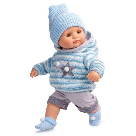 Интерактивный пупс Berjuan Baby Shoes мальчик в теплом костюме, 34 см, 0465