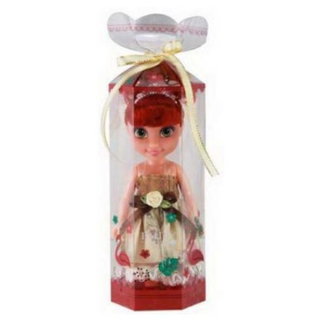 Кукла ABtoys Emily прозрачной коробочке (шатенка), 16,5см, QJ086