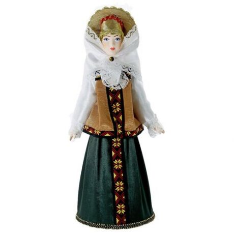 Кукла коллекционная фарфоровая в Женском праздничном костюме.