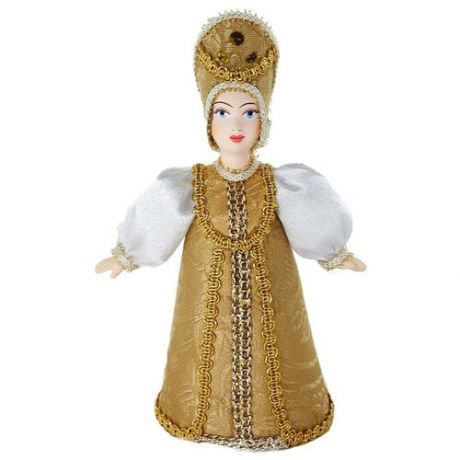 Кукла коллекционная фарфоровая Женщина в стилизованном русском костюме.