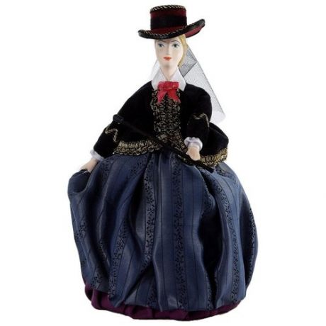 Кукла коллекционная Потешного промысла Дама в костюме для верховой езды.