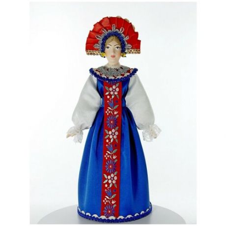Кукла коллекционная Потешного промысла в Девичьем праздничном костюме.