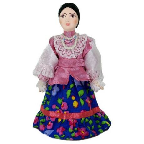Кукла коллекционная Потешного промысла в летнем костюме донской казачки.