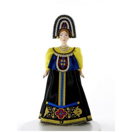 Кукла коллекционная Потешного промысла в Девичьем традиционном костюме.