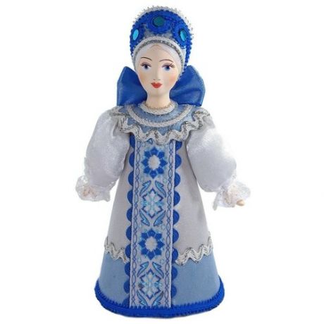 Кукла коллекционная Потешного промысла "Девушка в костюме по Гжельским мотивам