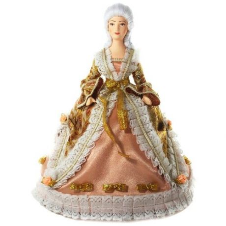Кукла коллекционная Потешного промысла Фрейлина в платье эпохи рококо.