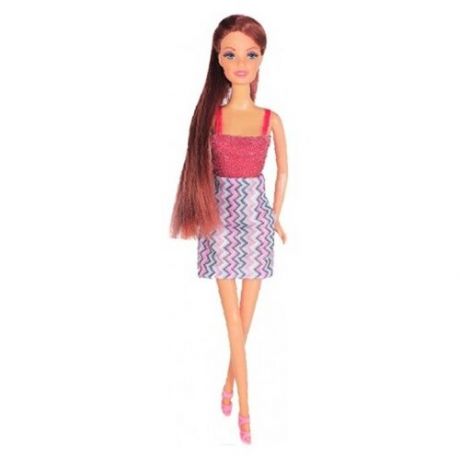 Кукла Toys Lab Ася A-Style Шатенка в платье с принтом, 28 см, 35054