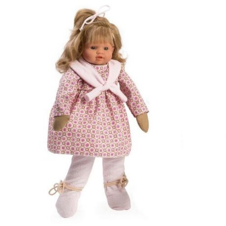 Кукла Asi 485370 Берта - 43 см (в цветном розовом платье с шарфиком)