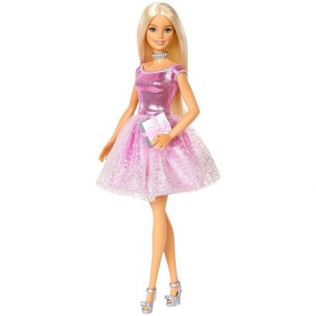 Barbie Mattel Кукла День рождения в розовом платье GDJ36