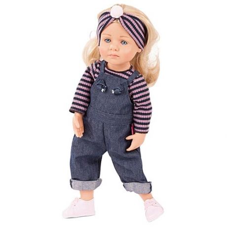 Кукла Лотта в джинсовом комбинезоне, виниловая, 36 см Gotz 2011019