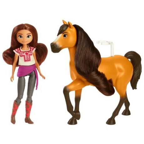 Кукла Spirit с лошадью Лаки и Спирит, 18 см, GXF21