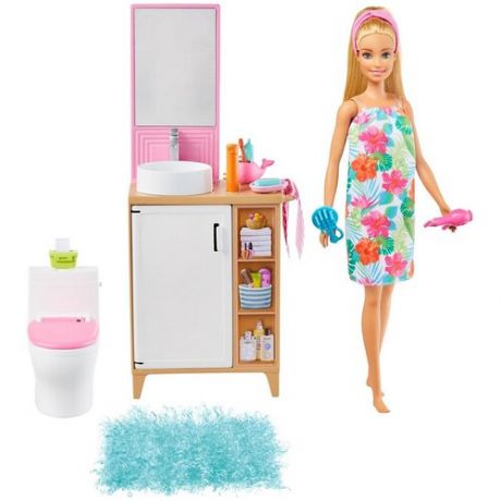 Кукла Barbie в ванной комнате, GRG87