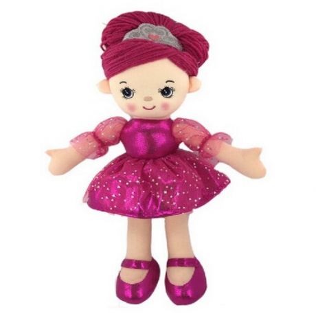 Кукла ABtoys Мягкое сердце, мягконабивная, балерина, 30 см, цвет розовый