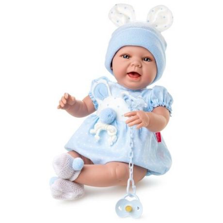 Кукла Berjuan Baby Sweet в голубой шапочке, 50 см, 1217