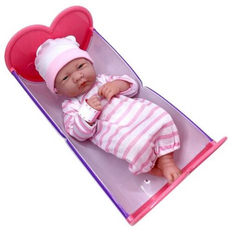 Кукла BERENGUER виниловая 36см Newborn с кроваткой (18578)