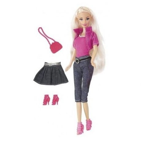 Кукла Toys Lab Ася Джинсовый стиль Блондинка, 28 см, 35089