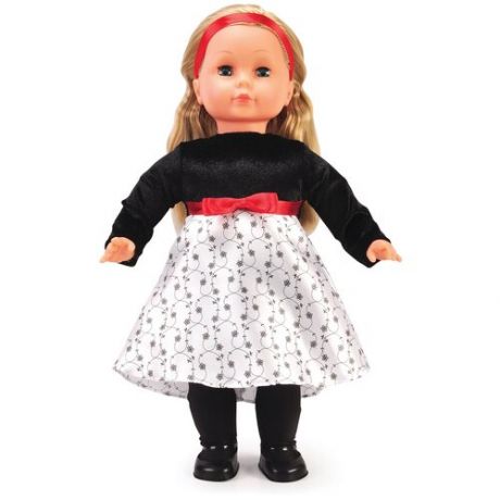 Виктория мягконабивная кукла ростом 45 см глаза в нарядном платье от 3 лет