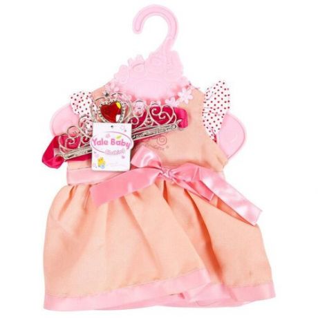 Junfa toys Платье с поясом и короной BLC18-B розовый