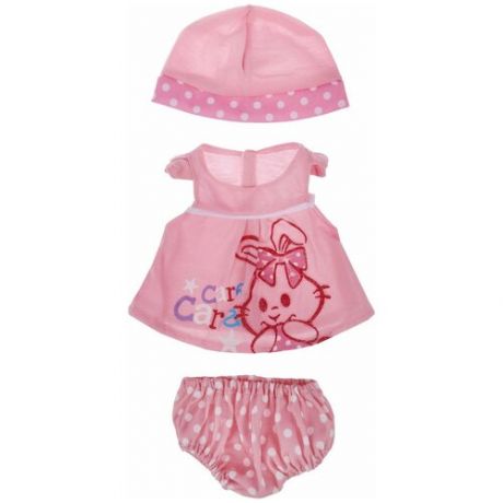 Junfa toys Комплект одежды для кукол Baby Love BLC04 розовый