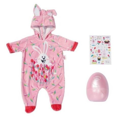 Одежда для Беби Бон /Комбинезон для куклы Baby Born Easter Egg/ Комбинезон для Бэби Борн Зайка/Zapf Creation 830307