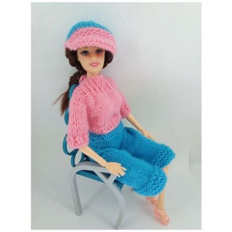 Джемпер, юбка-брюки и кепка для кукол Barbie (комплект "CityLook")