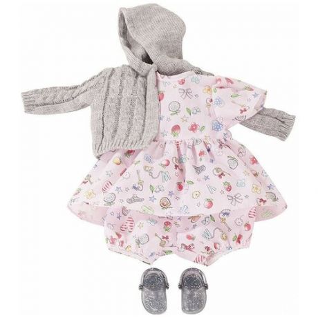 Gotz Комплект одежды для кукол 30 - 33 см 3402922 серый/розовый