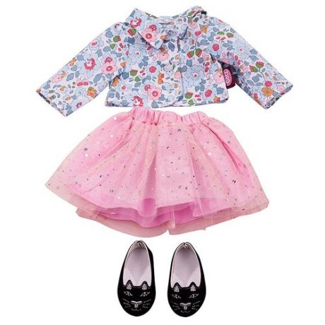 Gotz Комплект одежды Glitter Flower для кукол 45-50 см 3402676 розовый/голубой
