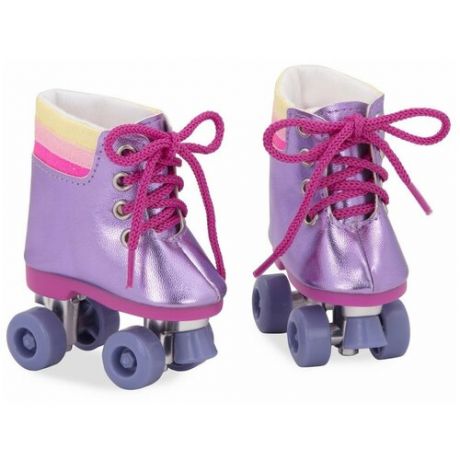 Обувь для куклы 46 см Our generation «Радужные роликовые коньки» OG37421