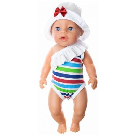 Купальник и панамка для куклы Baby Born ростом 43 см