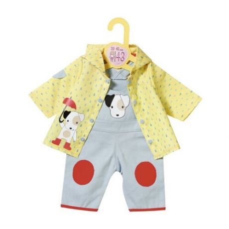 Zapf Creation Комплект одежды от дождя для кукол Baby Born 870525 желтый/голубой