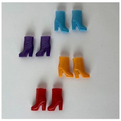 Обувь для кукол Барби, Сапожки - DS11 (Набор 4пары - 4цвета)