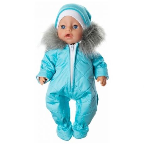 Зимний комбинезон и шапка для куклы-мальчика Baby Born ростом 43 см (912)