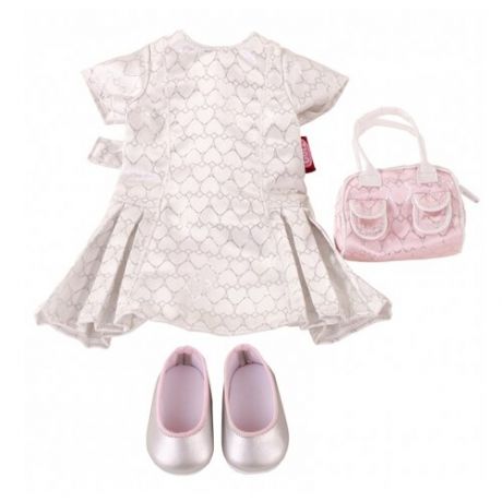 Gotz Платье с аксессуарами Amelie для кукол 45-50 см 3402299 розовый/серебристый