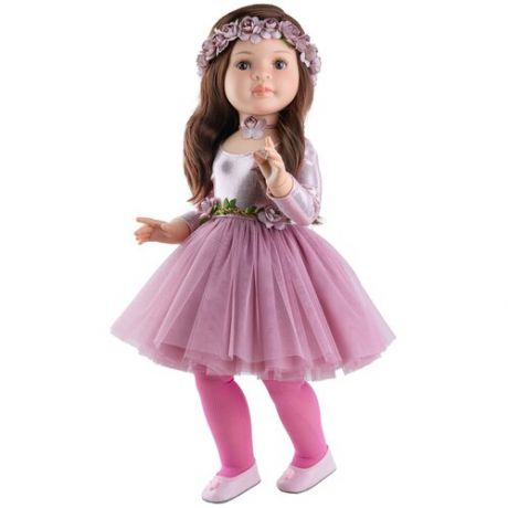 Розовый цветочный наряд балерины для шарнирных кукол Paola Reina, 60 см